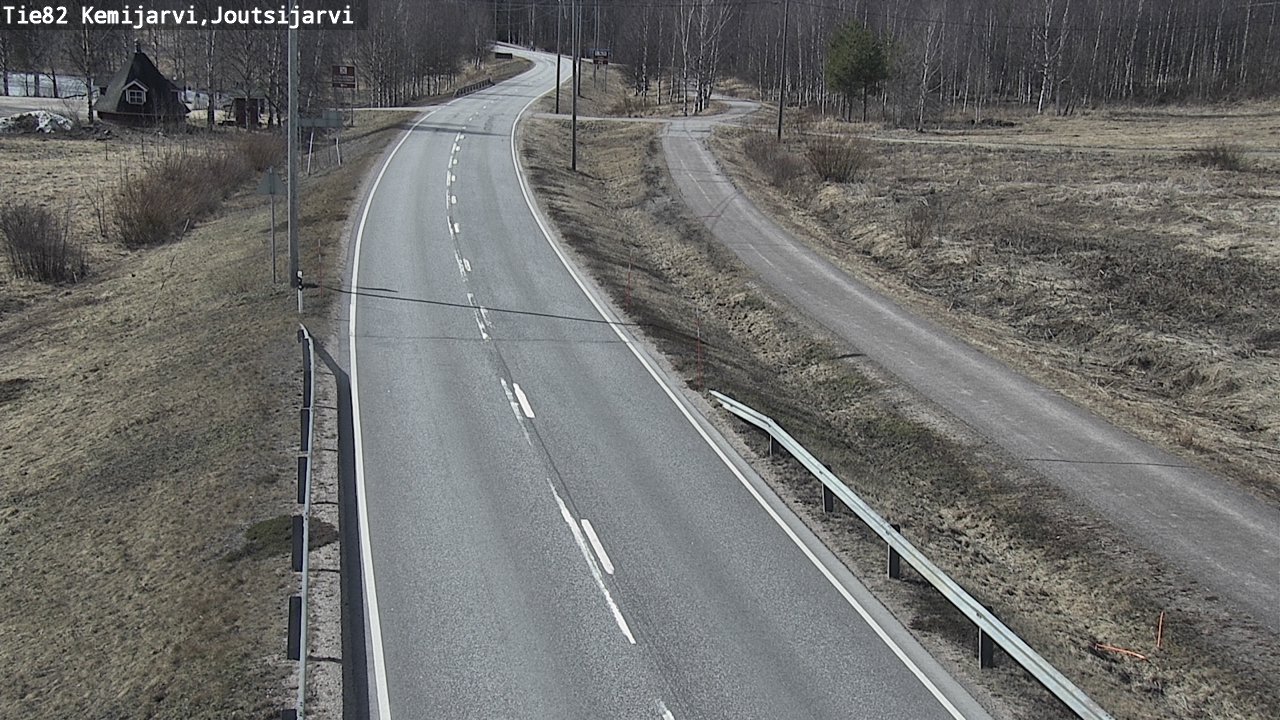 Weather Camera Image Väg 82 Kemijärvi, Joutsijärvi, Kemijärvi, Lappi