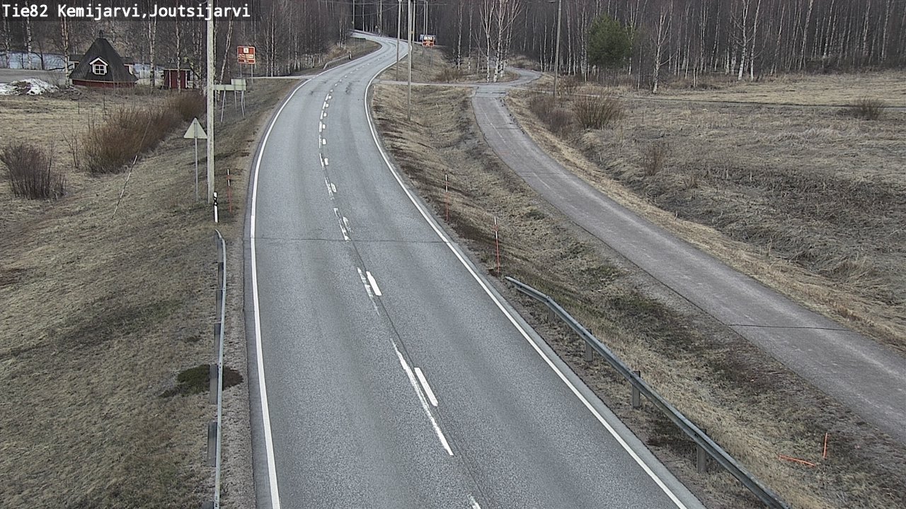 Weather Camera Image Väg 82 Kemijärvi, Joutsijärvi, Kemijärvi, Lappi