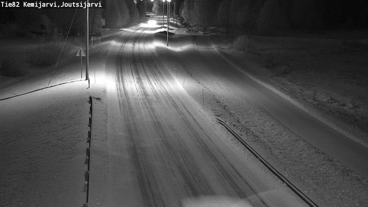 Weather Camera Image Road 82 Kemijärvi, Joutsijärvi, Kemijärvi, Lappi
