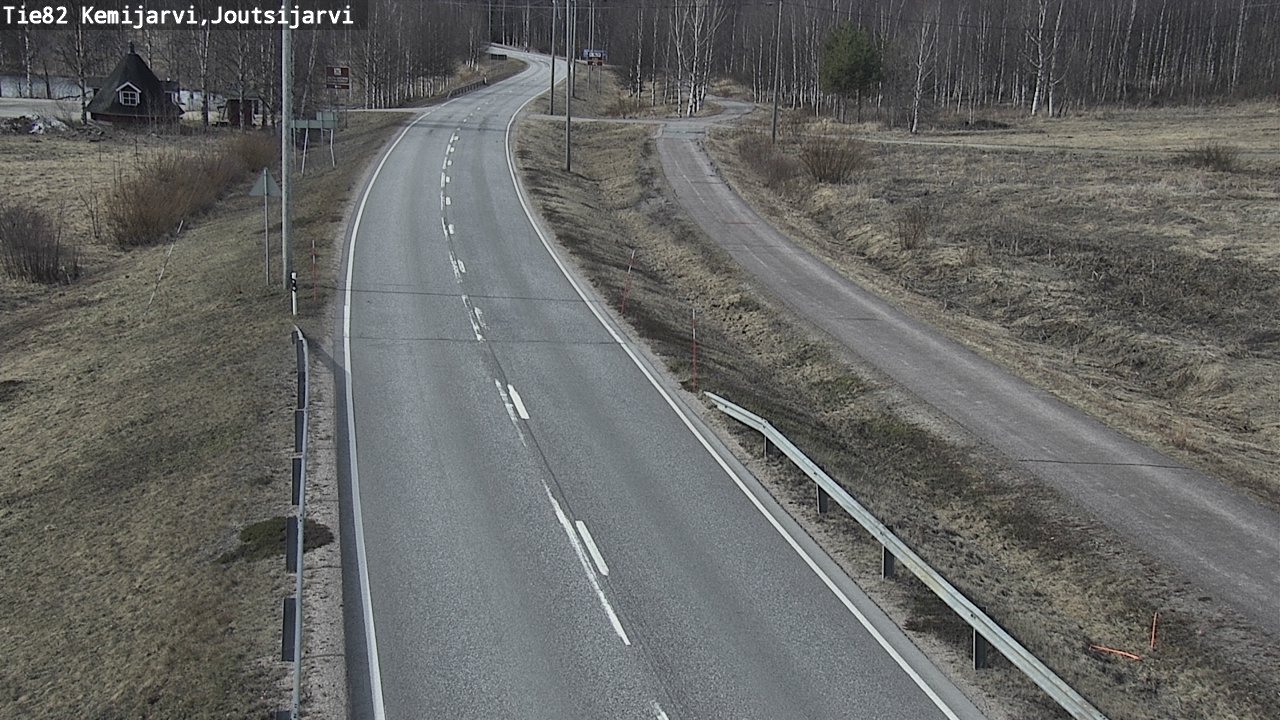 Weather Camera Image Road 82 Kemijärvi, Joutsijärvi, Kemijärvi, Lappi