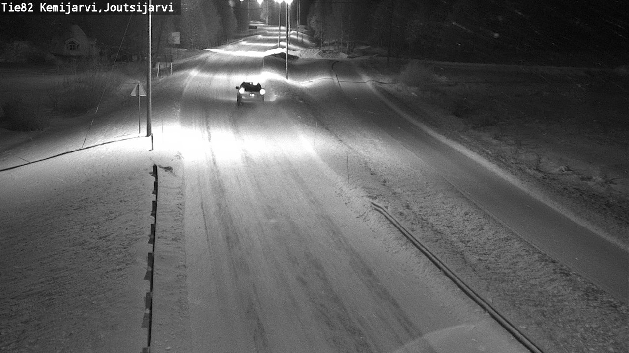 Weather Camera Image Road 82 Kemijärvi, Joutsijärvi, Kemijärvi, Lappi