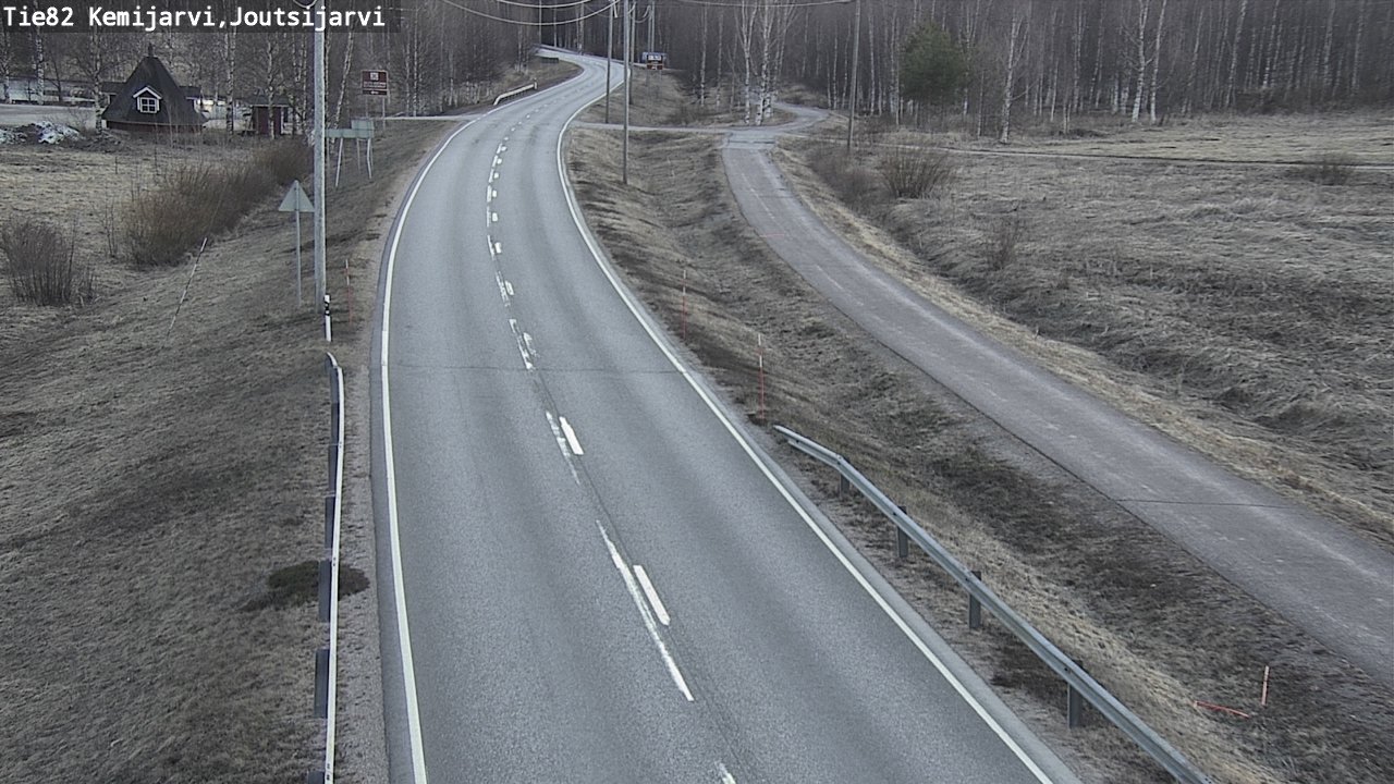 Weather Camera Image Road 82 Kemijärvi, Joutsijärvi, Kemijärvi, Lappi