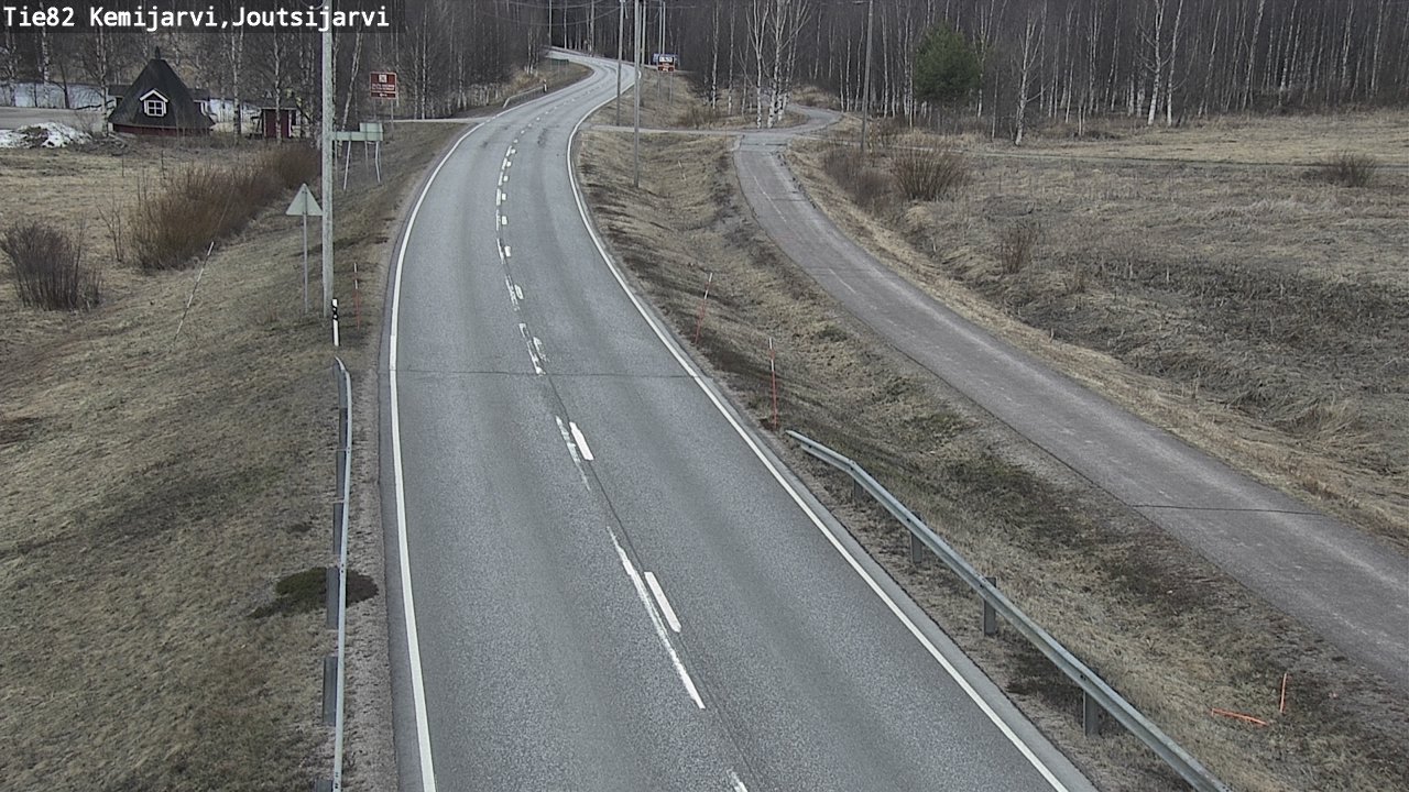 Weather Camera Image Väg 82 Kemijärvi, Joutsijärvi, Kemijärvi, Lappi