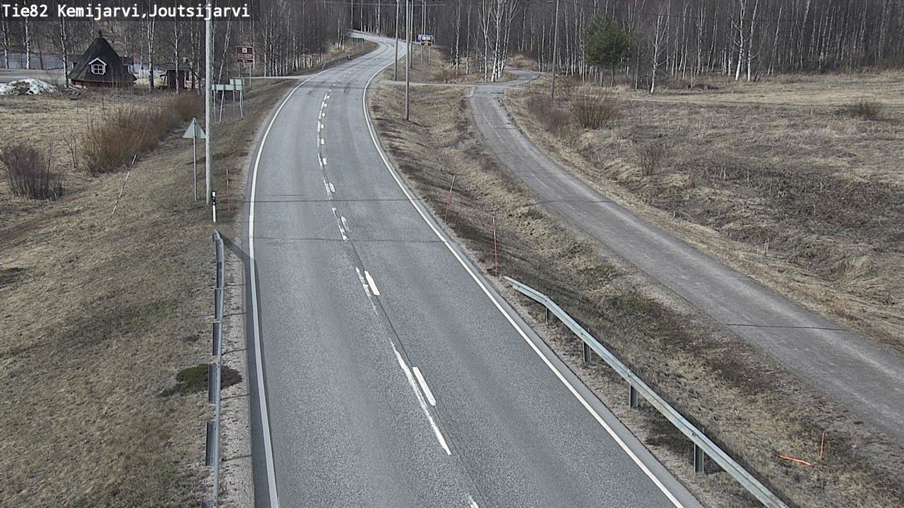 Weather Camera Image Väg 82 Kemijärvi, Joutsijärvi, Kemijärvi, Lappi