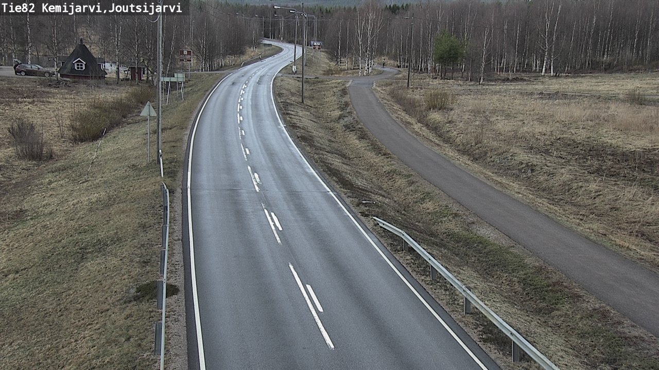 Weather Camera Image Väg 82 Kemijärvi, Joutsijärvi, Kemijärvi, Lappi