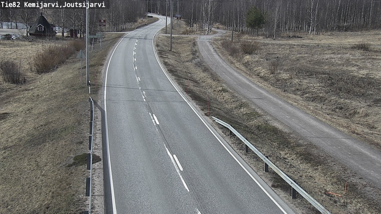 Weather Camera Image Väg 82 Kemijärvi, Joutsijärvi, Kemijärvi, Lappi