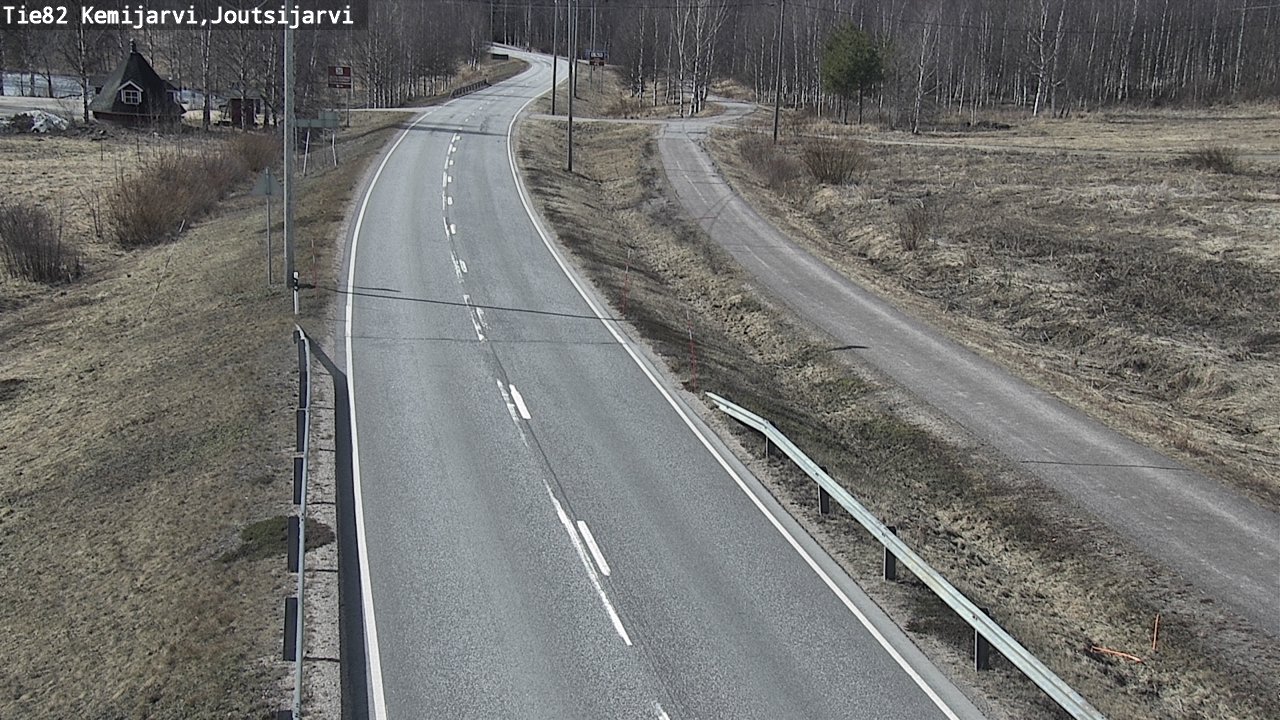 Weather Camera Image Väg 82 Kemijärvi, Joutsijärvi, Kemijärvi, Lappi