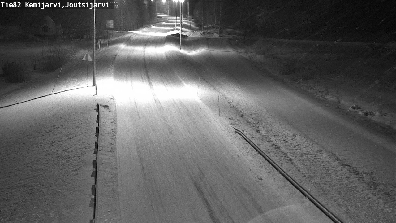 Weather Camera Image Road 82 Kemijärvi, Joutsijärvi, Kemijärvi, Lappi
