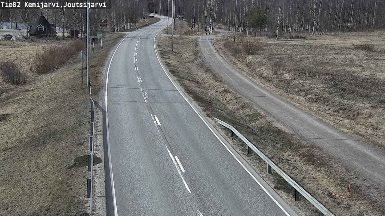 Weather Camera Image Väg 82 Kemijärvi, Joutsijärvi, Kemijärvi, Lappi