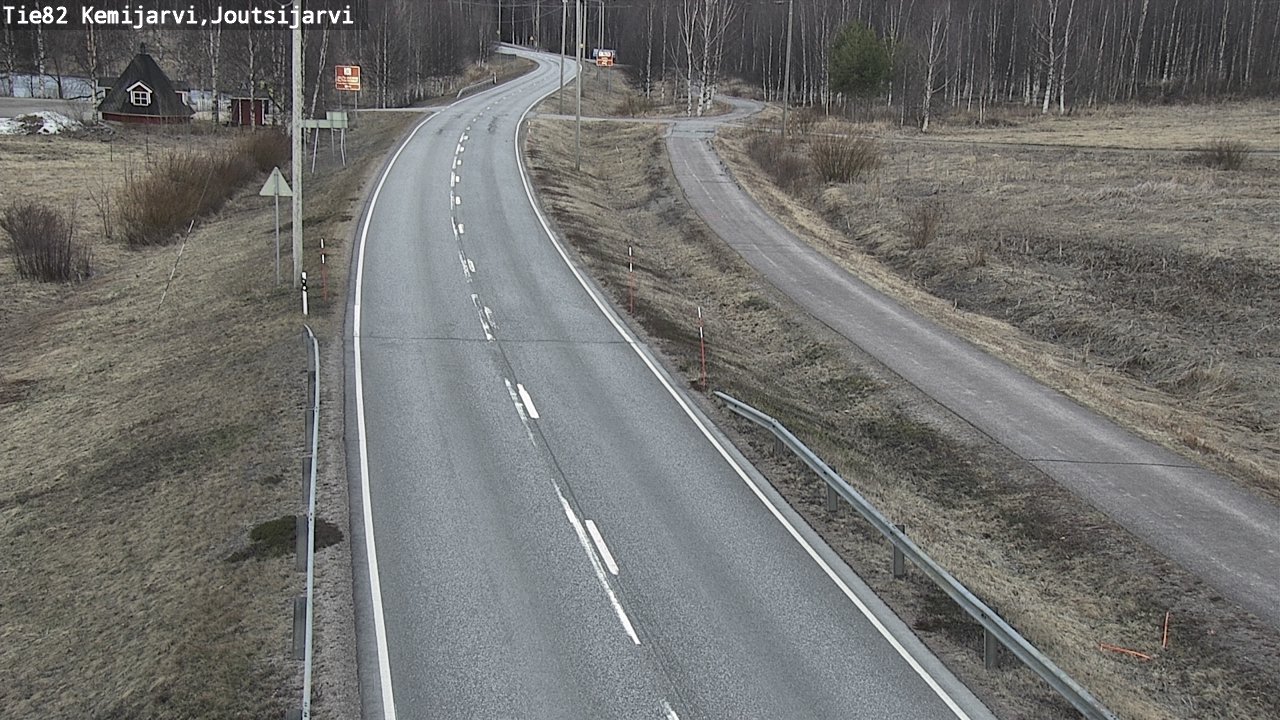 Weather Camera Image Väg 82 Kemijärvi, Joutsijärvi, Kemijärvi, Lappi