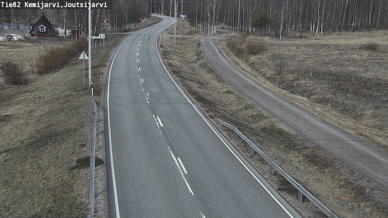 Weather Camera Image Väg 82 Kemijärvi, Joutsijärvi, Kemijärvi, Lappi