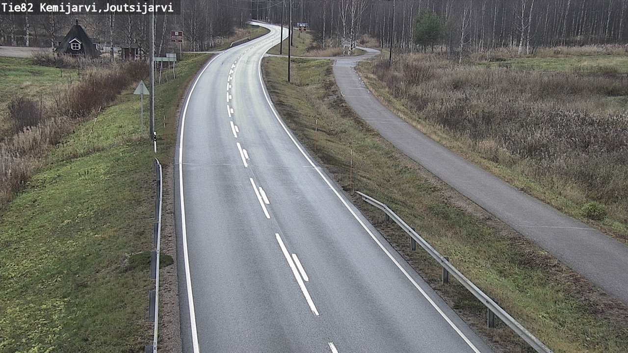 Weather Camera Image Väg 82 Kemijärvi, Joutsijärvi, Kemijärvi, Lappi