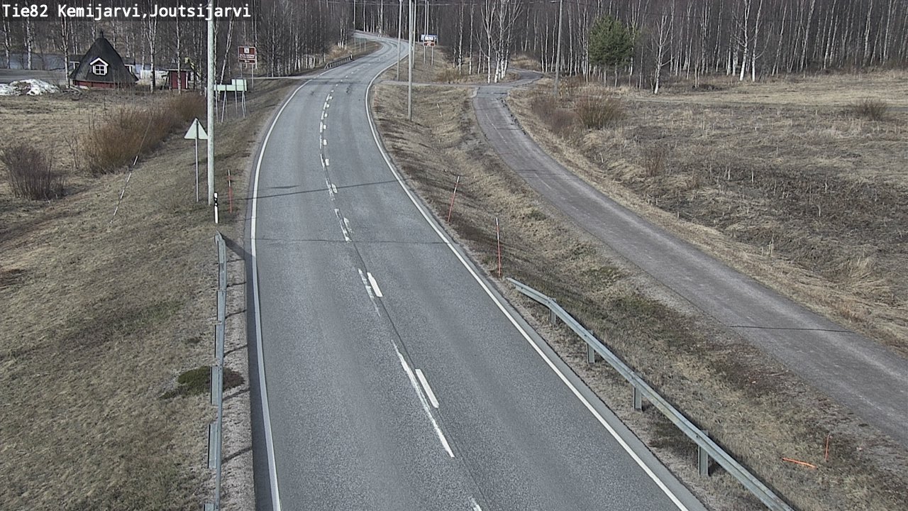 Weather Camera Image Väg 82 Kemijärvi, Joutsijärvi, Kemijärvi, Lappi