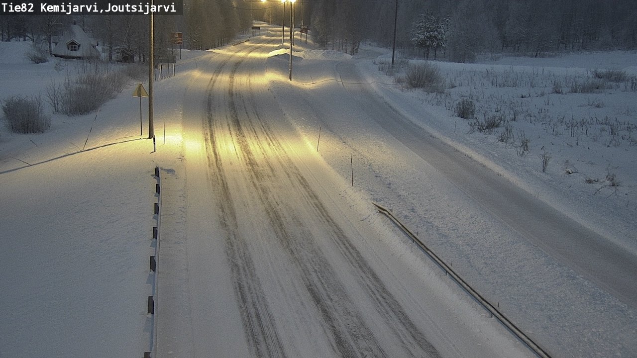 Weather Camera Image Road 82 Kemijärvi, Joutsijärvi, Kemijärvi, Lappi