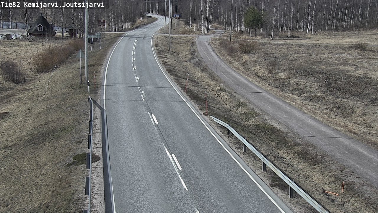 Weather Camera Image Väg 82 Kemijärvi, Joutsijärvi, Kemijärvi, Lappi