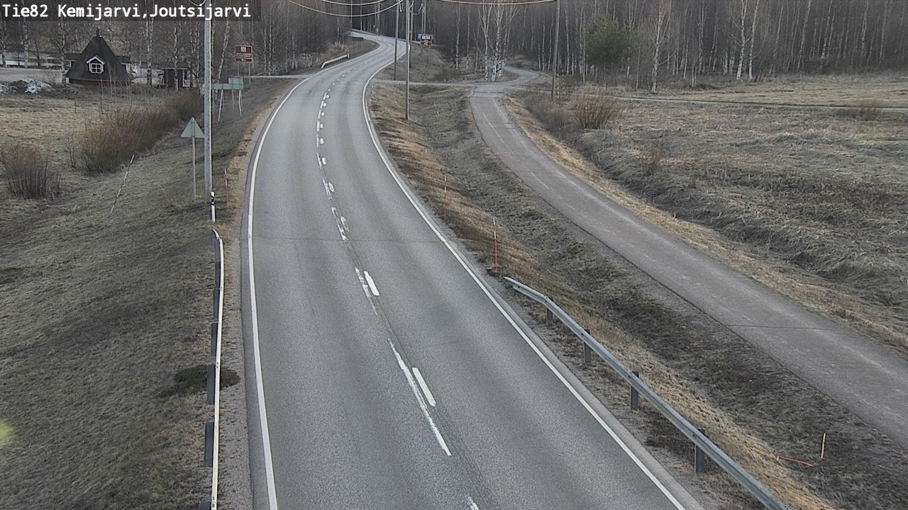 Weather Camera Image Väg 82 Kemijärvi, Joutsijärvi, Kemijärvi, Lappi