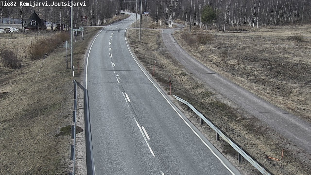 Weather Camera Image Väg 82 Kemijärvi, Joutsijärvi, Kemijärvi, Lappi
