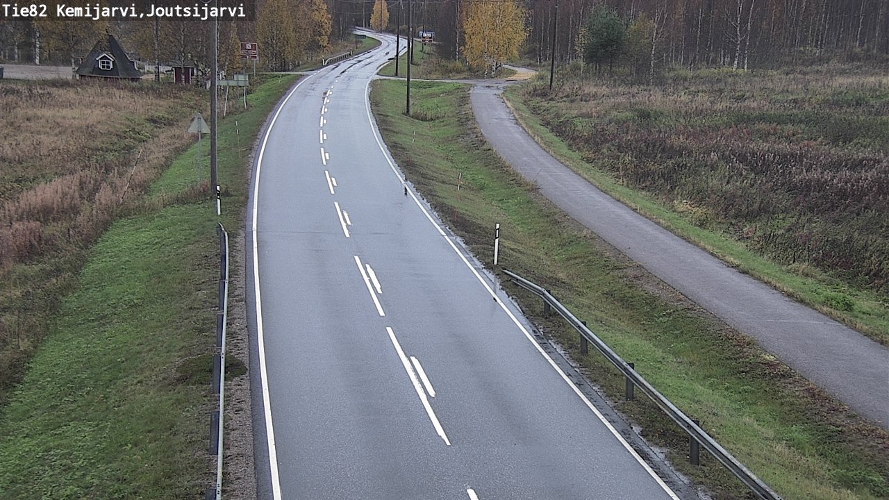 Weather Camera Image Road 82 Kemijärvi, Joutsijärvi, Kemijärvi, Lappi