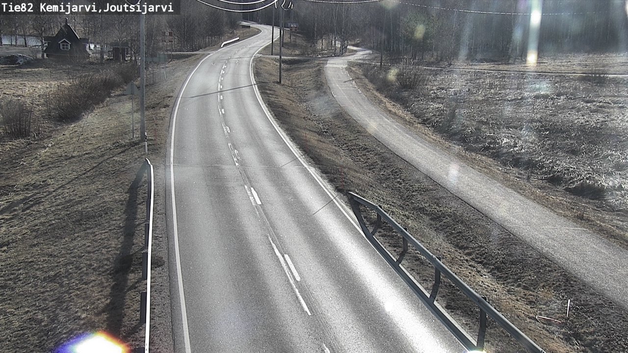 Weather Camera Image Väg 82 Kemijärvi, Joutsijärvi, Kemijärvi, Lappi