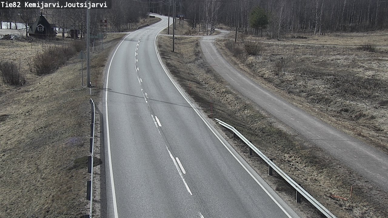 Weather Camera Image Väg 82 Kemijärvi, Joutsijärvi, Kemijärvi, Lappi