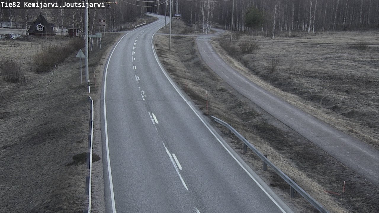 Weather Camera Image Road 82 Kemijärvi, Joutsijärvi, Kemijärvi, Lappi