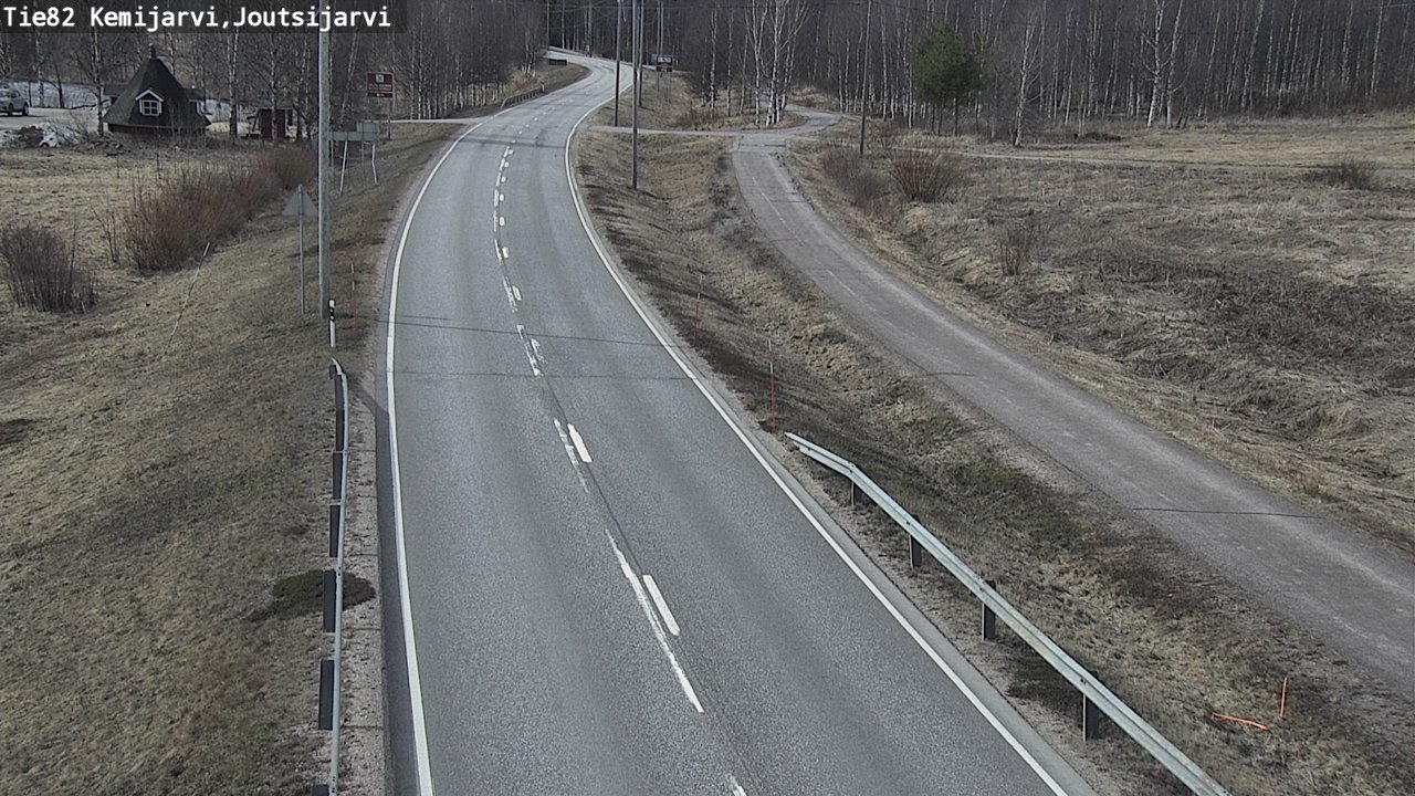 Weather Camera Image Väg 82 Kemijärvi, Joutsijärvi, Kemijärvi, Lappi