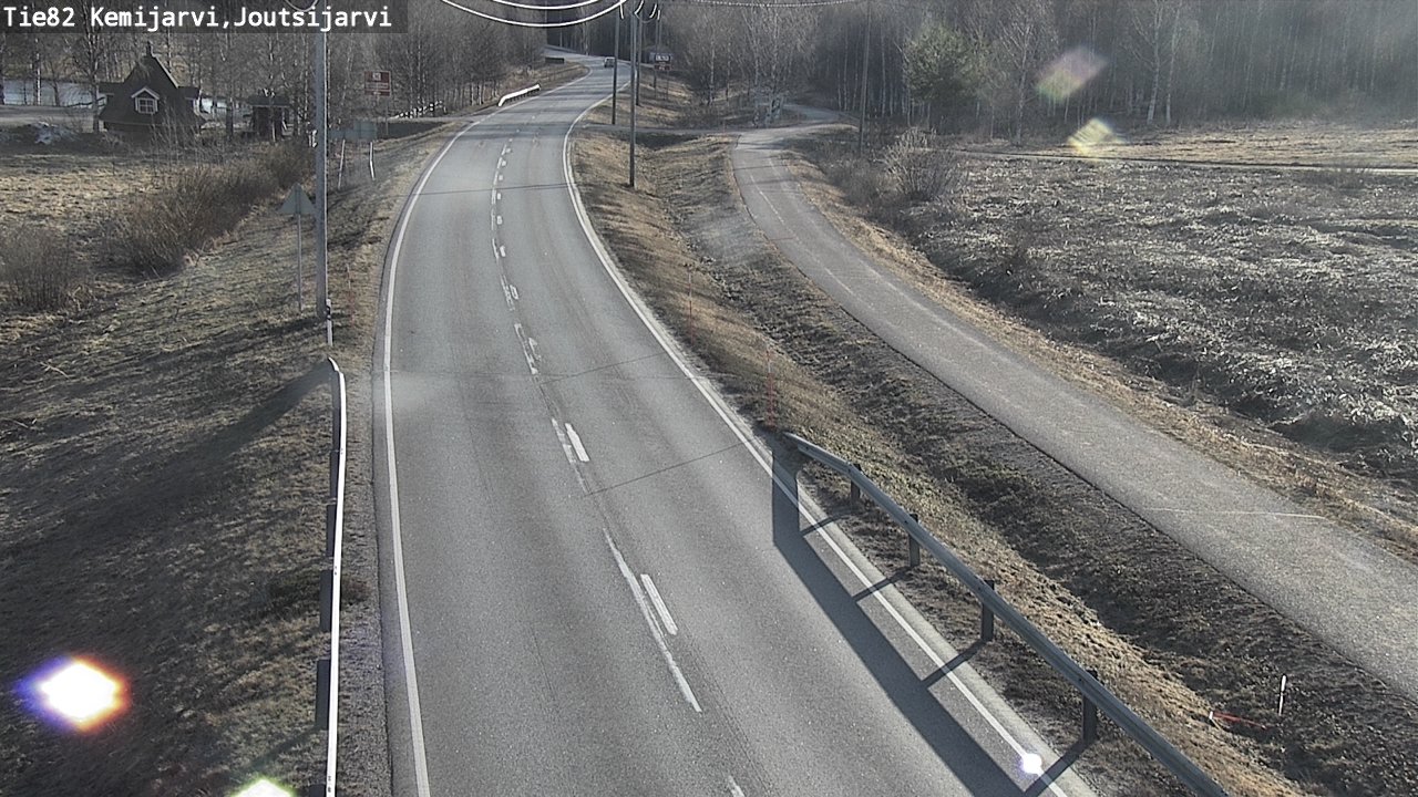 Weather Camera Image Väg 82 Kemijärvi, Joutsijärvi, Kemijärvi, Lappi