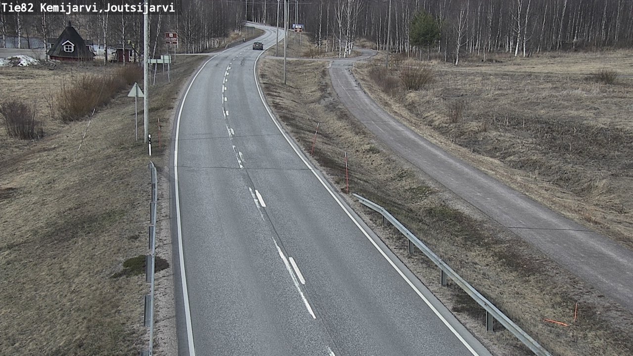 Weather Camera Image Väg 82 Kemijärvi, Joutsijärvi, Kemijärvi, Lappi