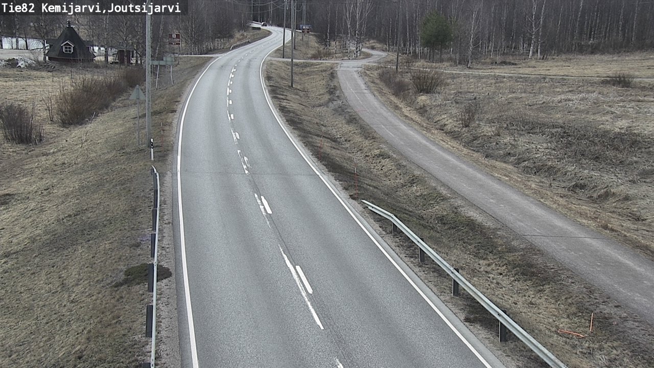 Weather Camera Image Väg 82 Kemijärvi, Joutsijärvi, Kemijärvi, Lappi