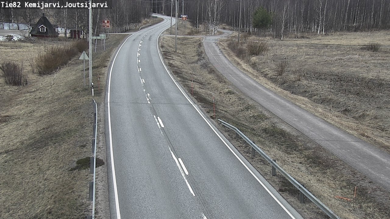 Weather Camera Image Väg 82 Kemijärvi, Joutsijärvi, Kemijärvi, Lappi