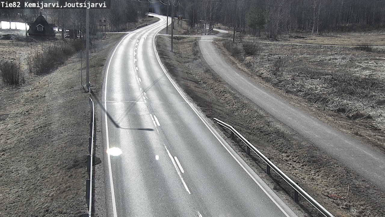 Weather Camera Image Väg 82 Kemijärvi, Joutsijärvi, Kemijärvi, Lappi