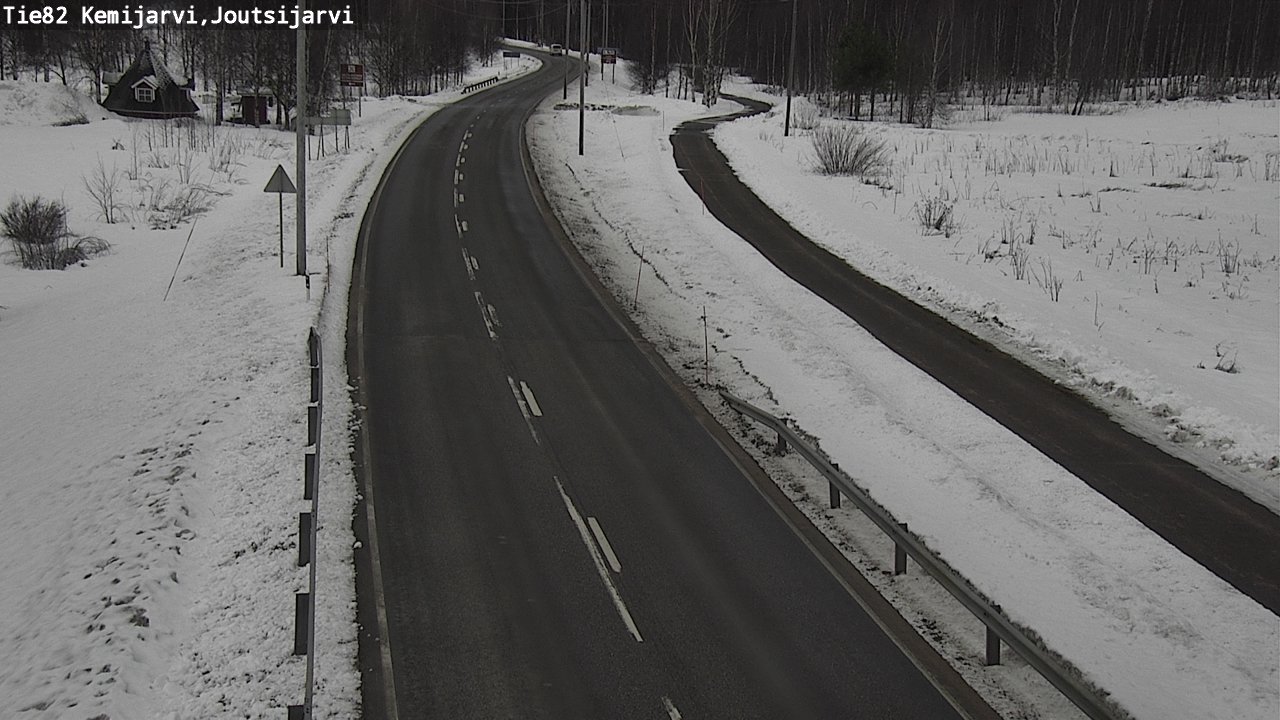 Weather Camera Image Väg 82 Kemijärvi, Joutsijärvi, Kemijärvi, Lappi