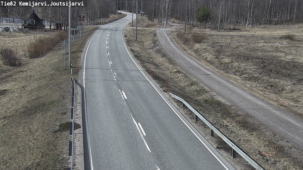 Weather Camera Image Väg 82 Kemijärvi, Joutsijärvi, Kemijärvi, Lappi