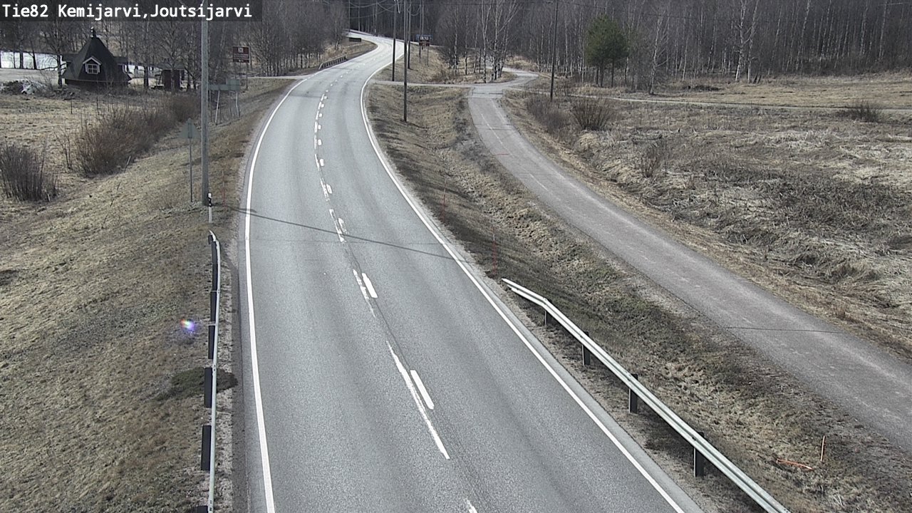 Weather Camera Image Väg 82 Kemijärvi, Joutsijärvi, Kemijärvi, Lappi