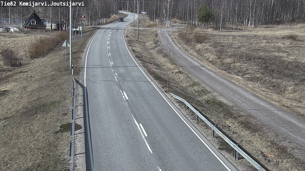 Weather Camera Image Väg 82 Kemijärvi, Joutsijärvi, Kemijärvi, Lappi