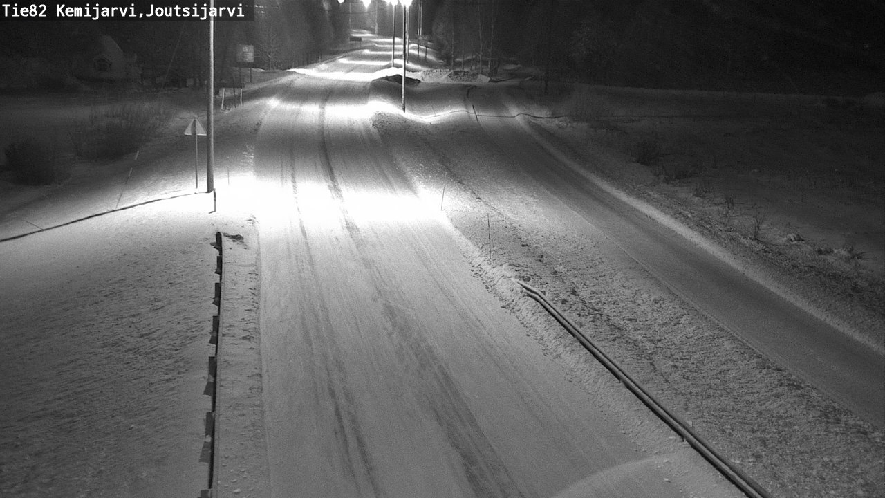Weather Camera Image Road 82 Kemijärvi, Joutsijärvi, Kemijärvi, Lappi