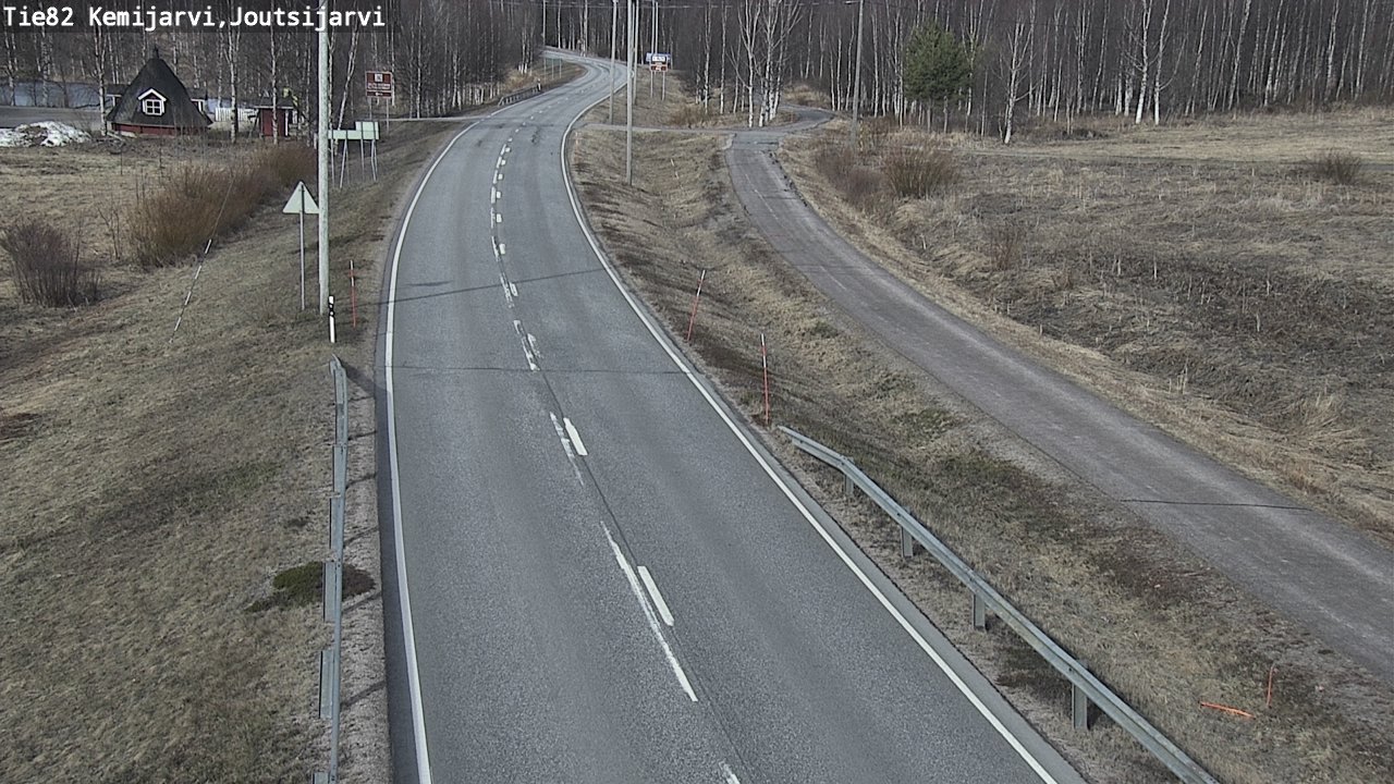 Weather Camera Image Väg 82 Kemijärvi, Joutsijärvi, Kemijärvi, Lappi