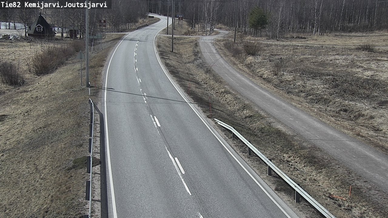 Weather Camera Image Väg 82 Kemijärvi, Joutsijärvi, Kemijärvi, Lappi
