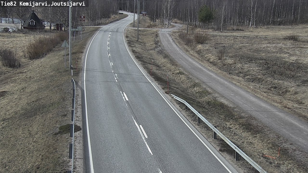 Weather Camera Image Väg 82 Kemijärvi, Joutsijärvi, Kemijärvi, Lappi