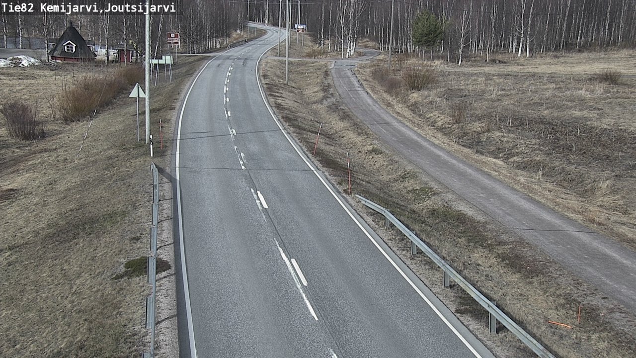 Weather Camera Image Väg 82 Kemijärvi, Joutsijärvi, Kemijärvi, Lappi