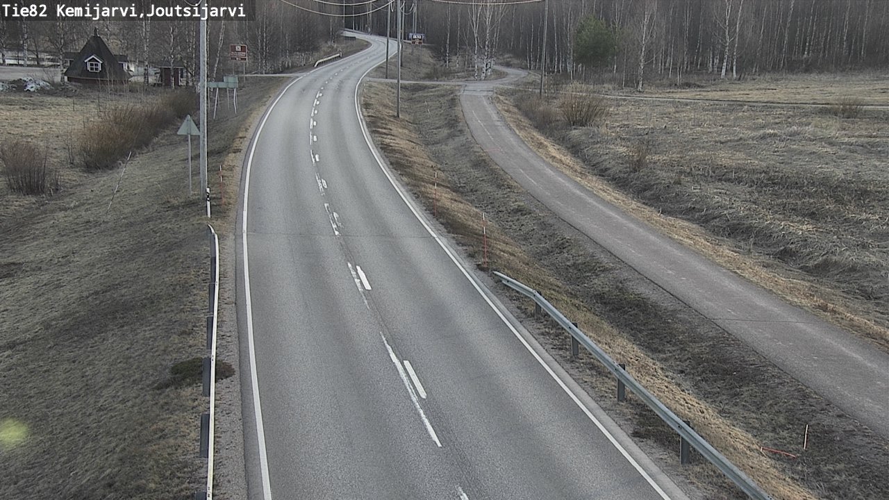 Weather Camera Image Väg 82 Kemijärvi, Joutsijärvi, Kemijärvi, Lappi