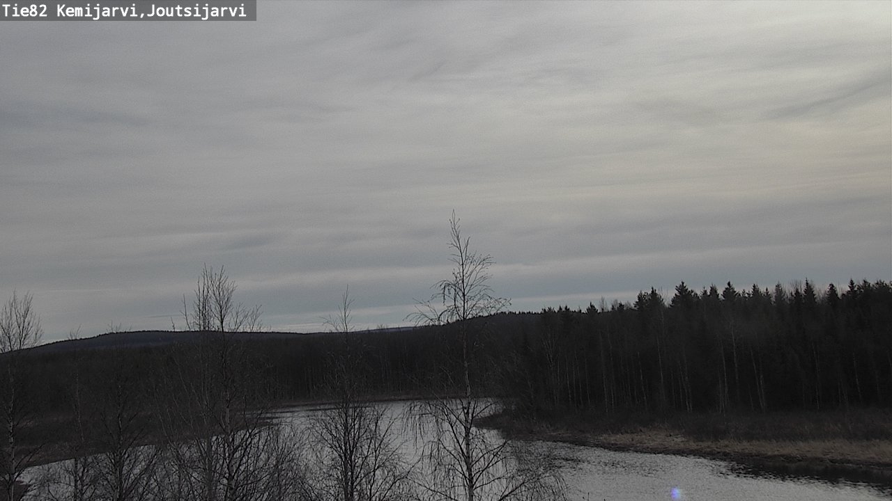 Weather Camera Image Väg 82 Kemijärvi, Joutsijärvi, Kemijärvi, Lappi