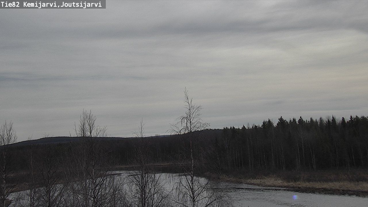 Weather Camera Image Väg 82 Kemijärvi, Joutsijärvi, Kemijärvi, Lappi