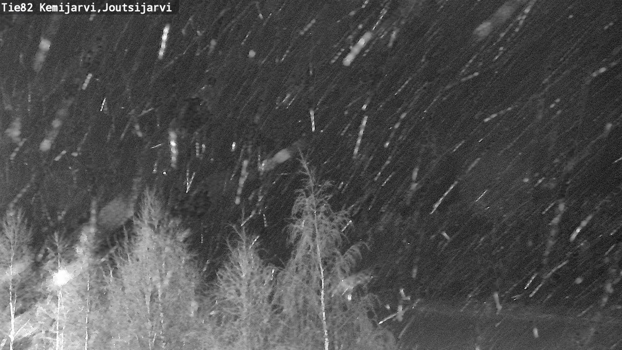 Weather Camera Image Road 82 Kemijärvi, Joutsijärvi, Kemijärvi, Lappi