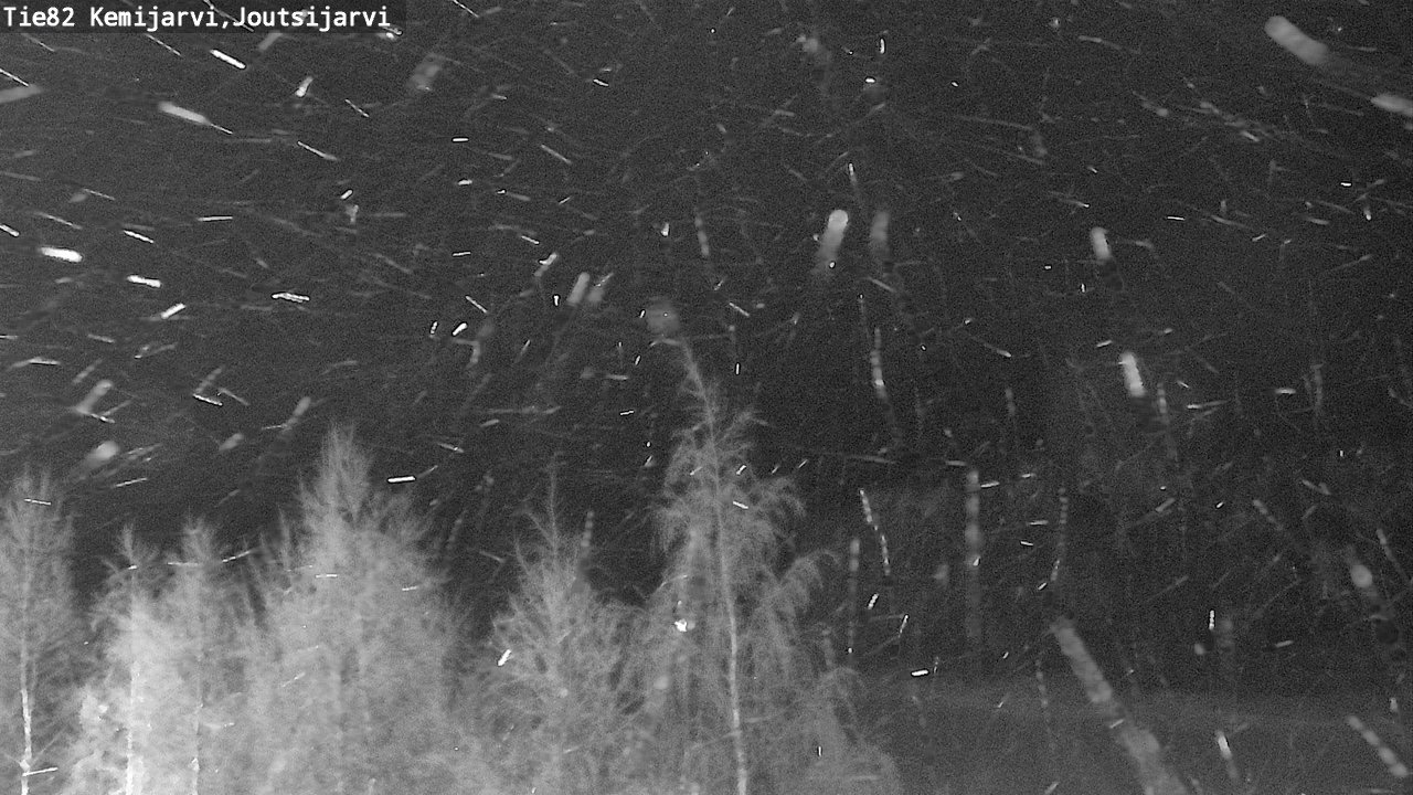 Weather Camera Image Road 82 Kemijärvi, Joutsijärvi, Kemijärvi, Lappi