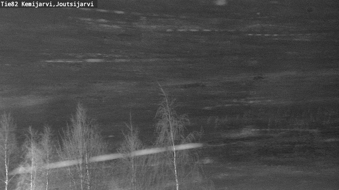 Weather Camera Image Road 82 Kemijärvi, Joutsijärvi, Kemijärvi, Lappi