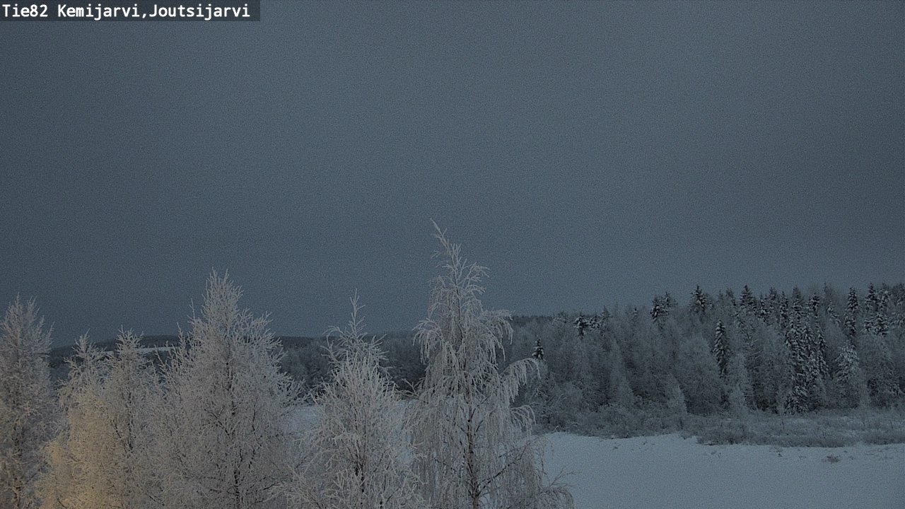 Weather Camera Image Road 82 Kemijärvi, Joutsijärvi, Kemijärvi, Lappi
