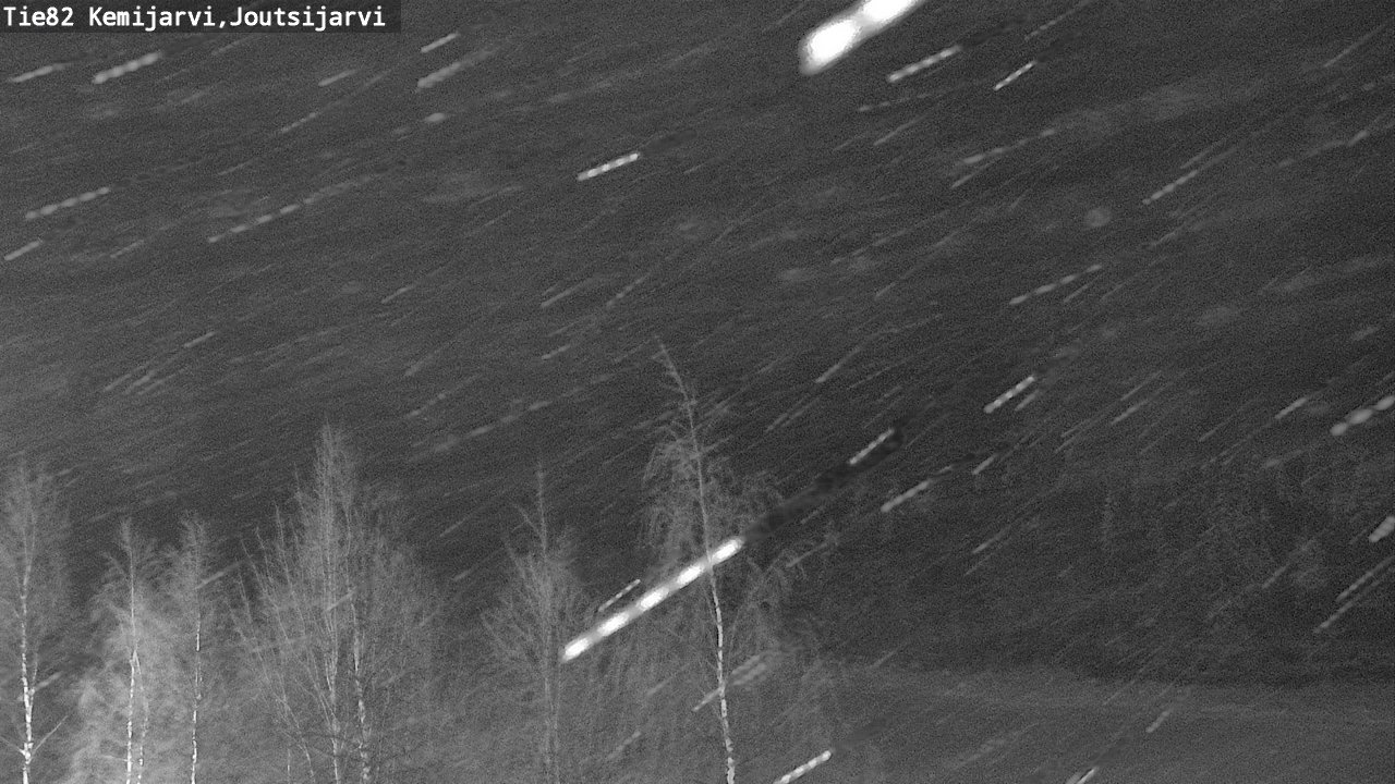 Weather Camera Image Road 82 Kemijärvi, Joutsijärvi, Kemijärvi, Lappi