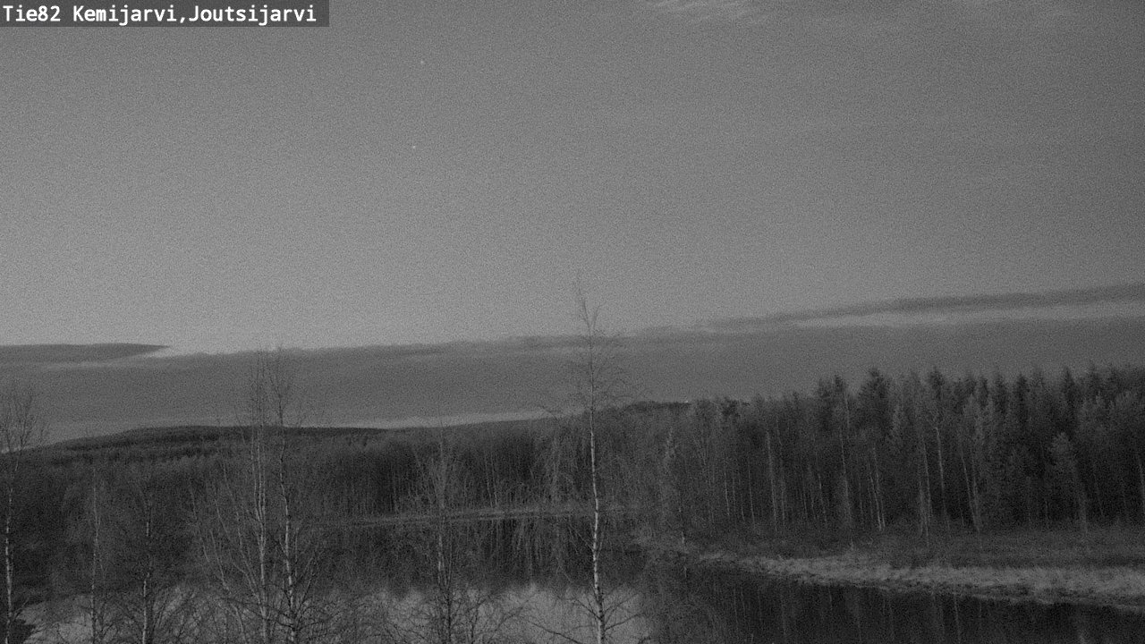 Weather Camera Image Road 82 Kemijärvi, Joutsijärvi, Kemijärvi, Lappi