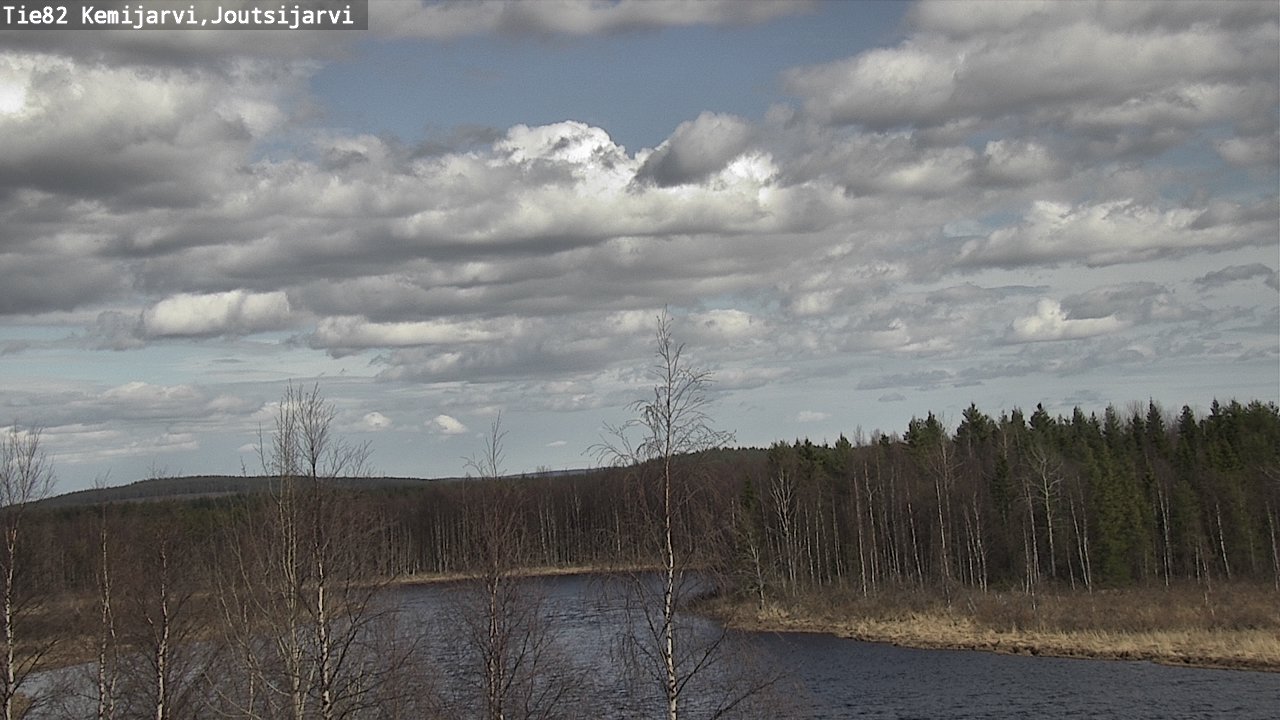 Weather Camera Image Väg 82 Kemijärvi, Joutsijärvi, Kemijärvi, Lappi